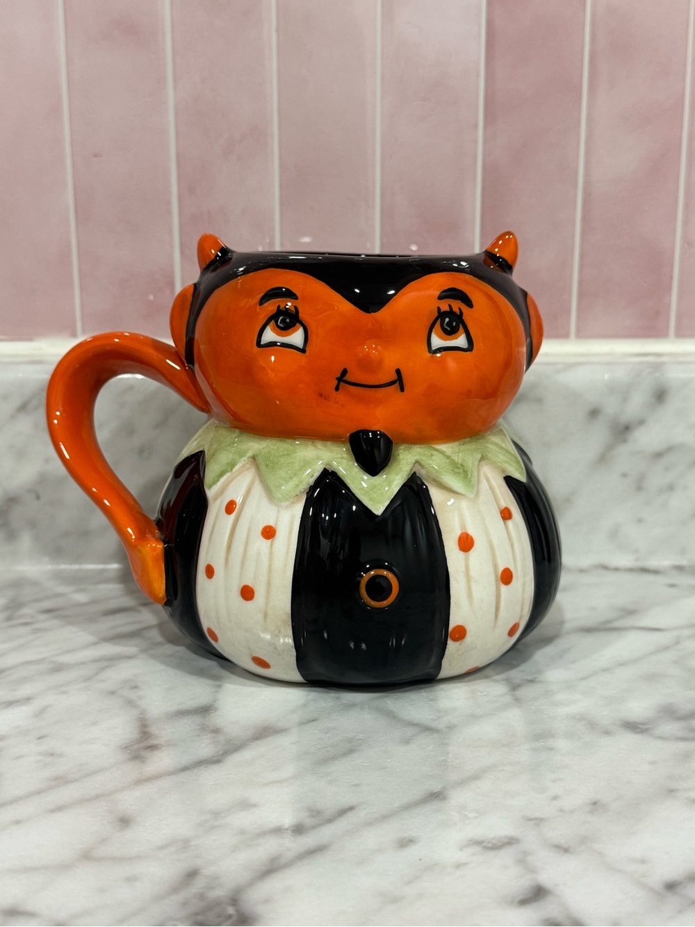 Johanna Parker Vintage-Style Devil Halloween Coffee Mug NEW